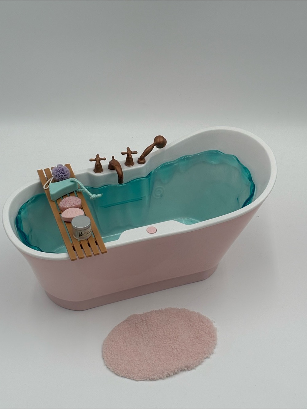 Our Generation 18" Doll Bathtub Bubble Bath Spa‎ Tub Shower  Accessories
